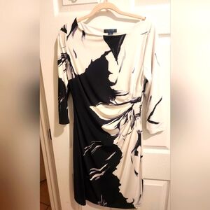 Ralph Lauren Bold Print Career Event Dress